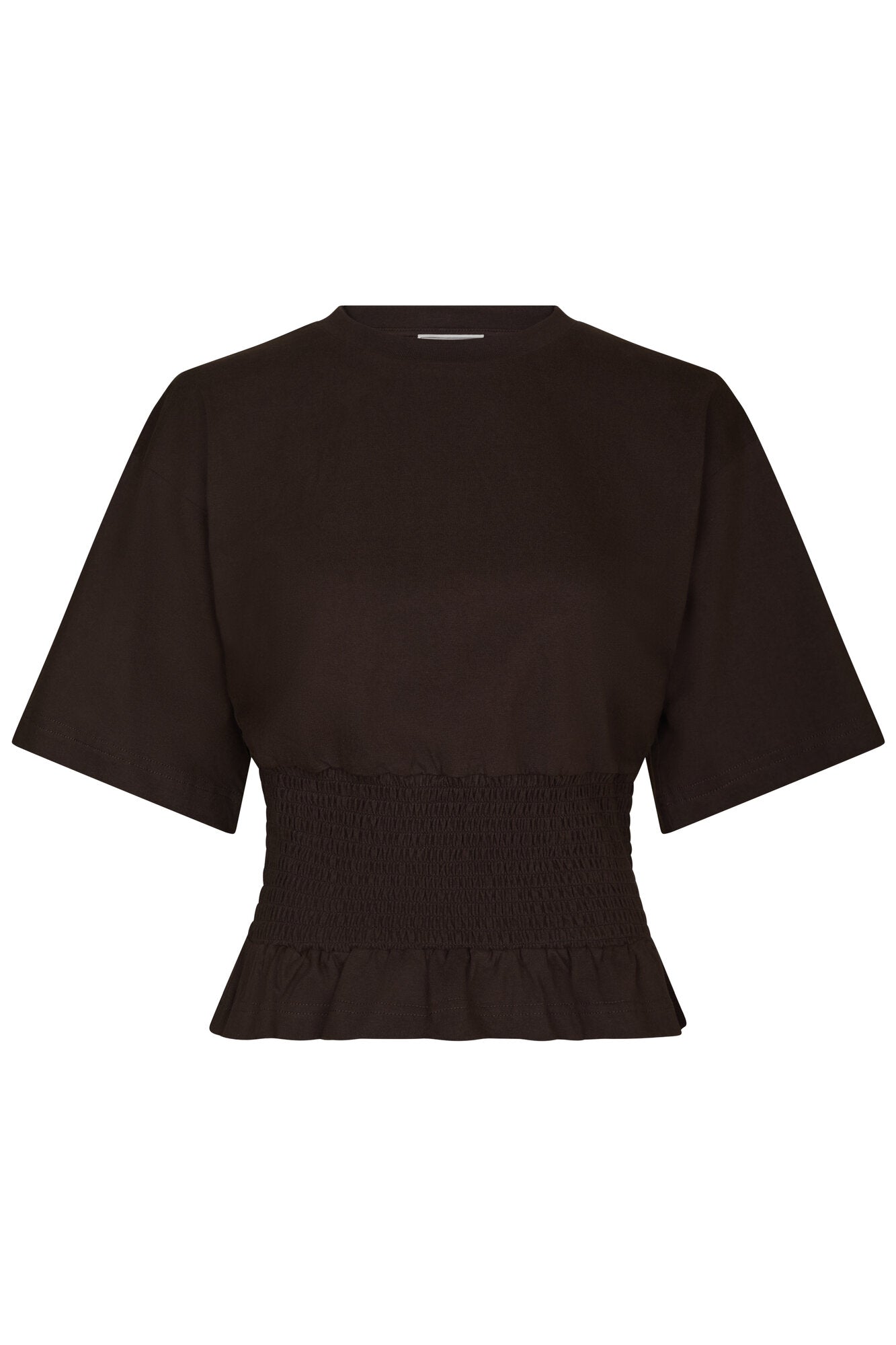 Dray Boxy Smock t-shirt - mørkebrun